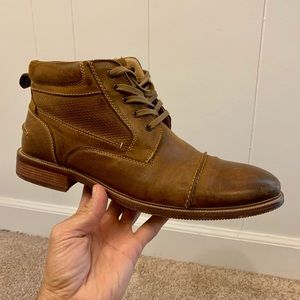 Men’s Brown lace-up Steve Madden boots (size 12)